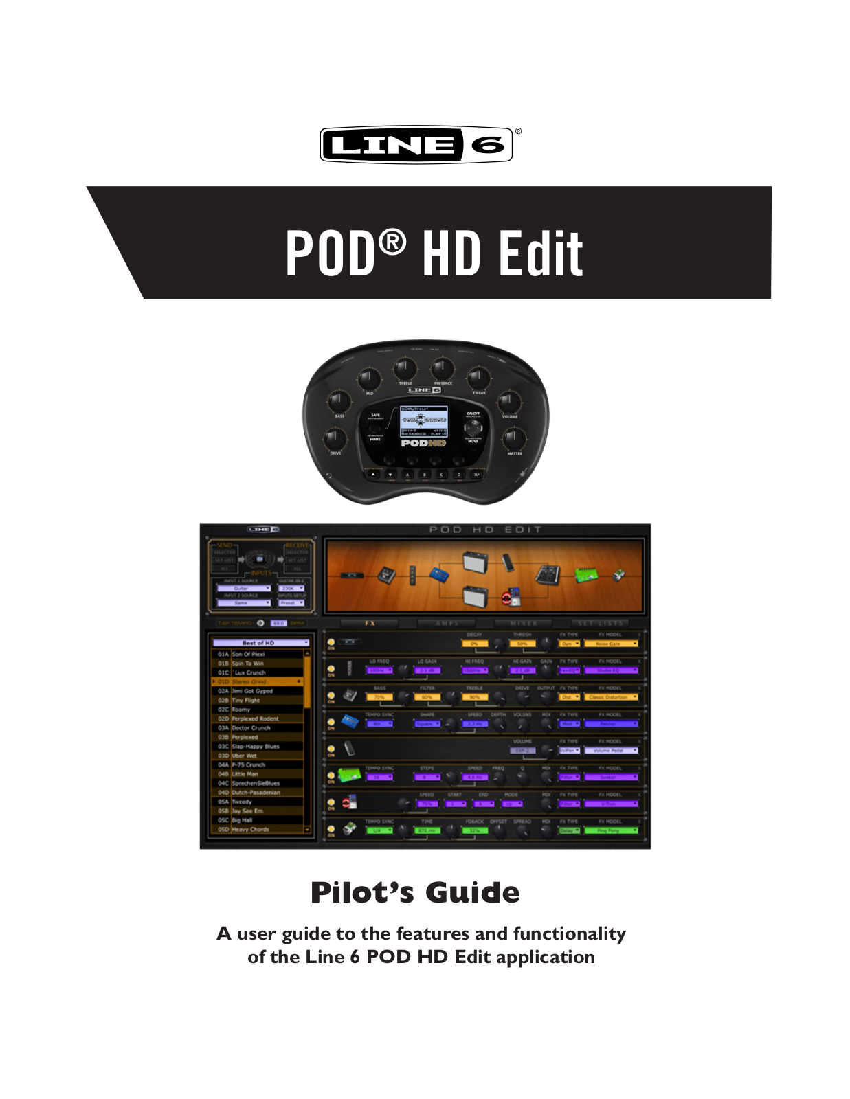 Line 6 Pod HD Edit User Manual