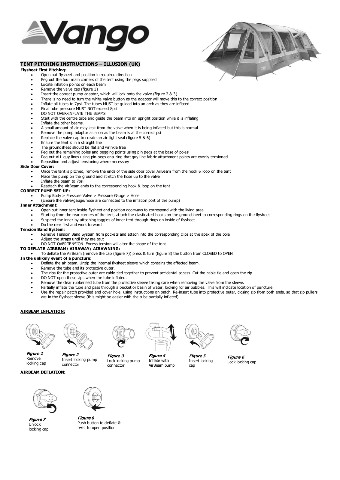 Vango Illusion 800 User Manual