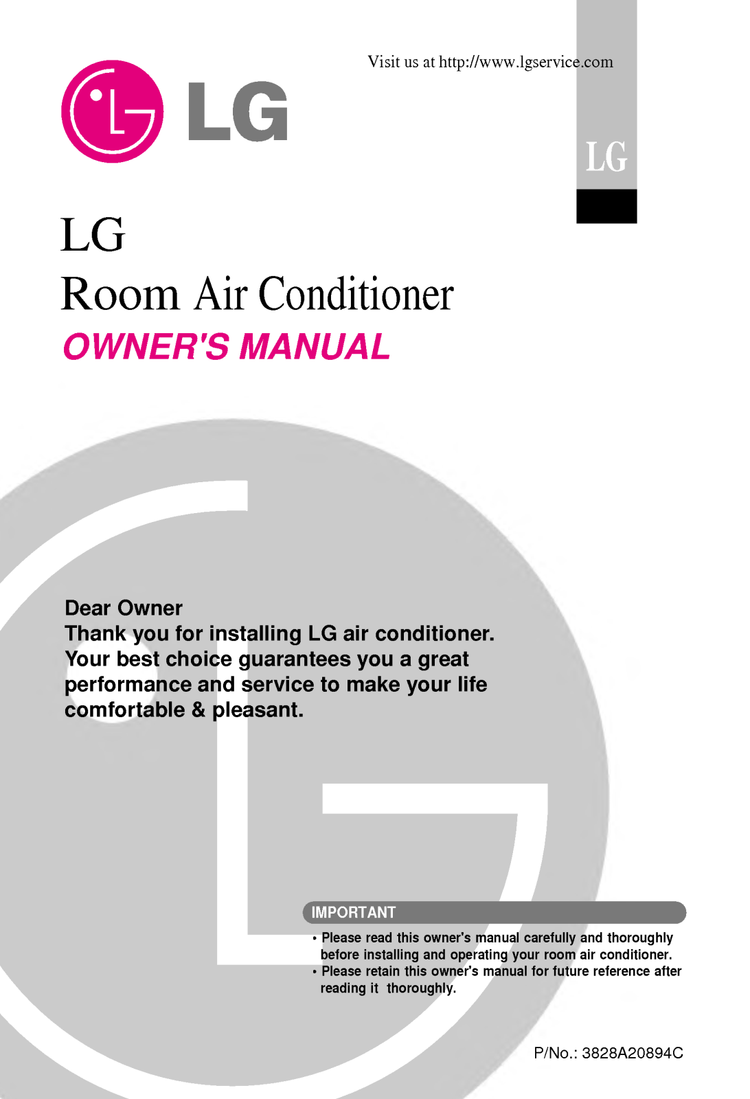 LG LSNC2468FM0, LSNC2468UM0, LSNC1868FM0 User Manual