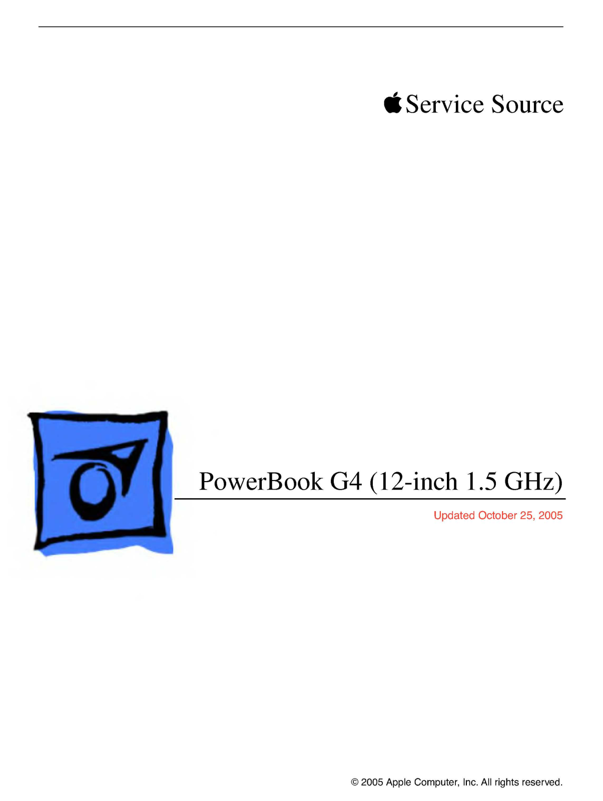 Apple powerbook g4 Service Manual