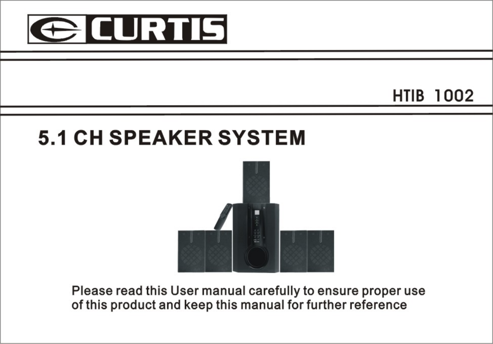 CURTIS HTIB1002 User Manual