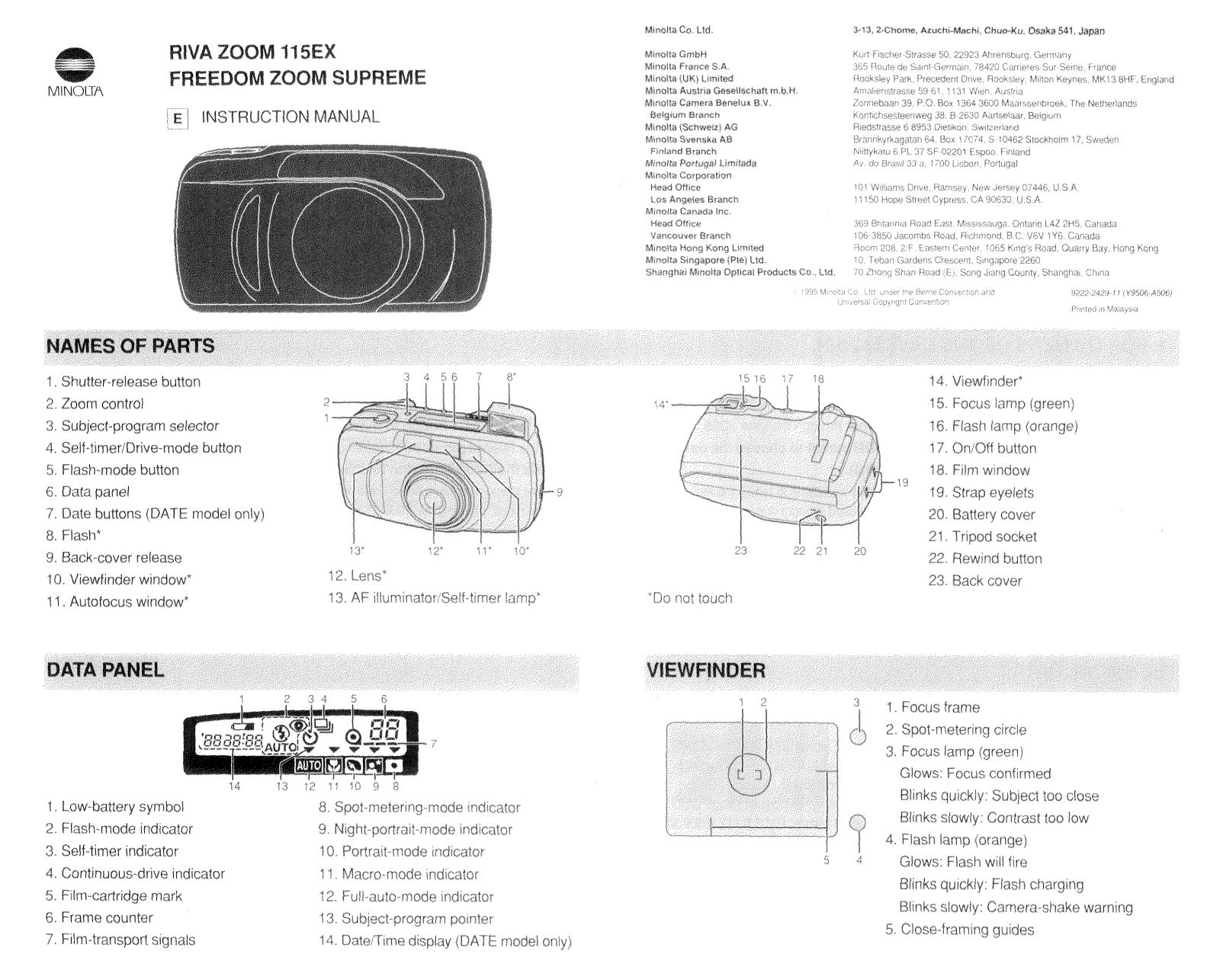 Minolta 115EX User Manual 2