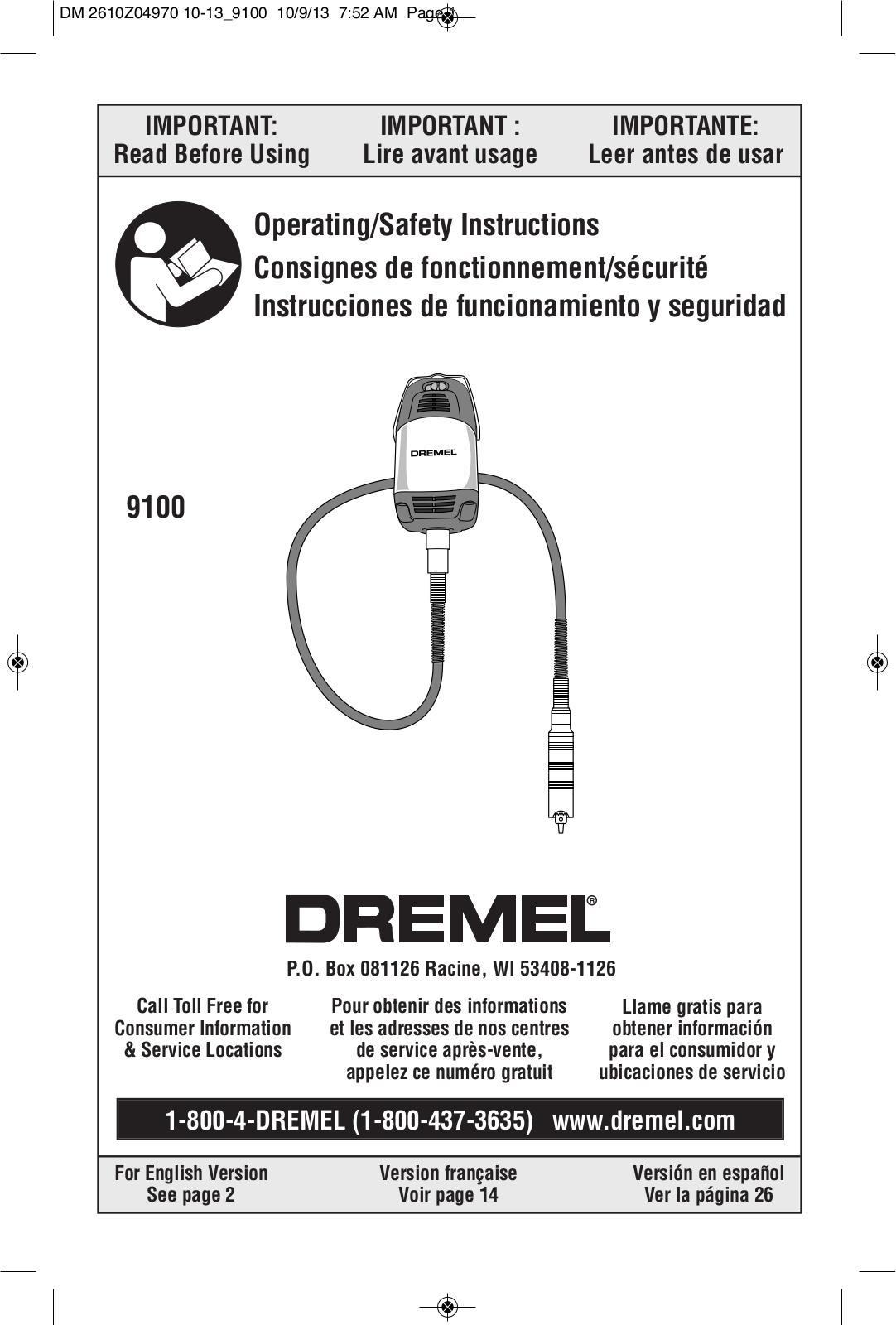 Dremel 9100 User Manual