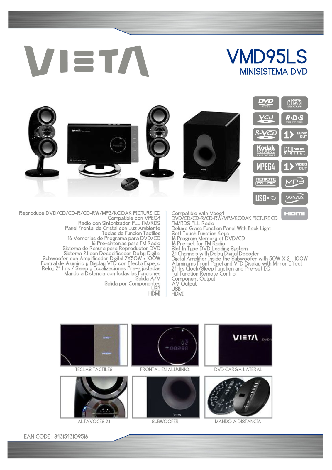 Vieta VMD95LS User Manual