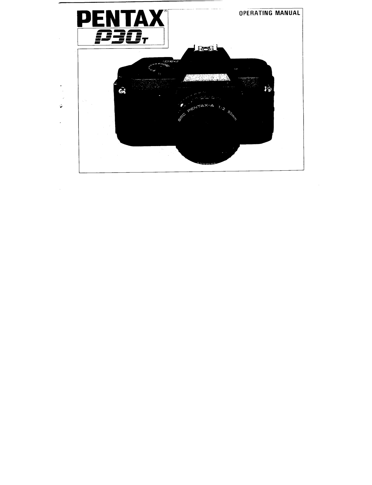 Pentax P30T User Manual