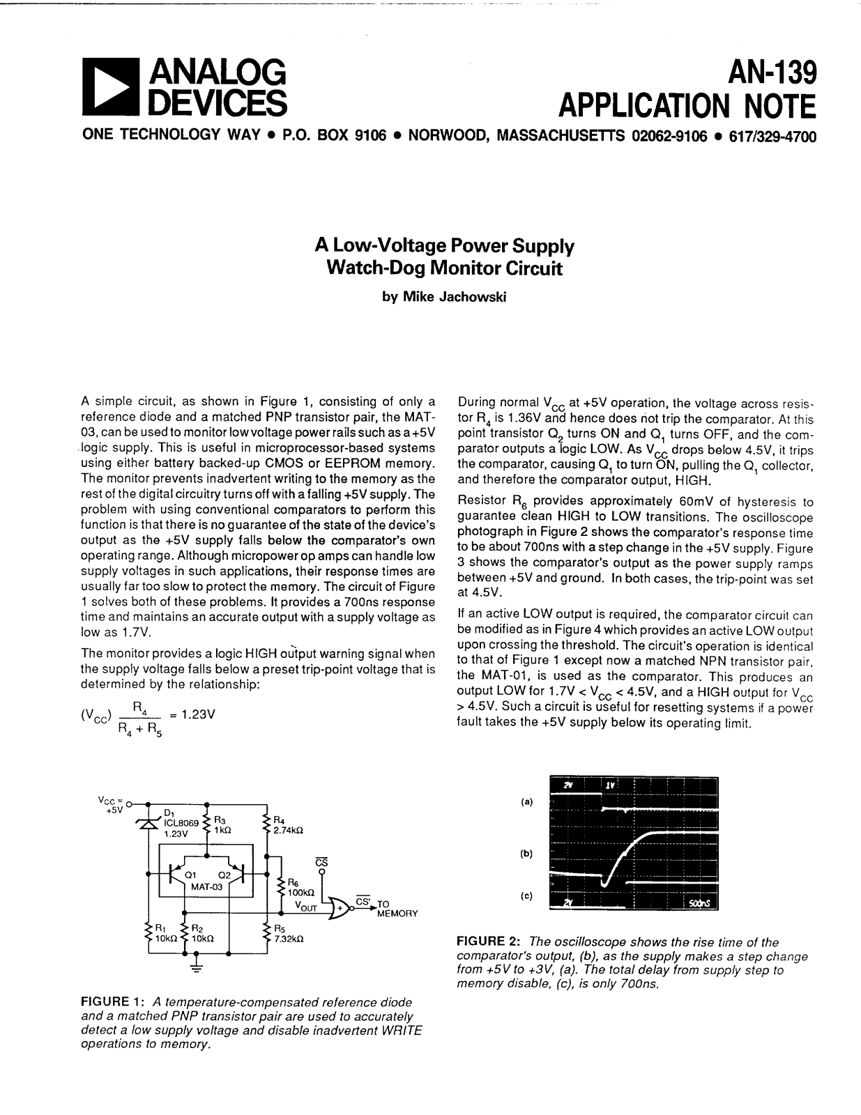 Analog Devices AN139 Application Notes