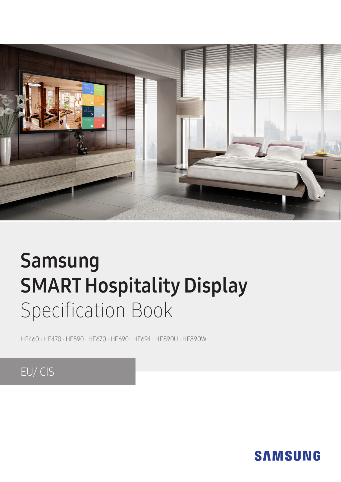 Samsung HG49EE694DKXXU Product Data Sheet