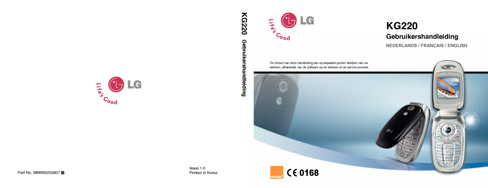 Lg KG220 User Manual