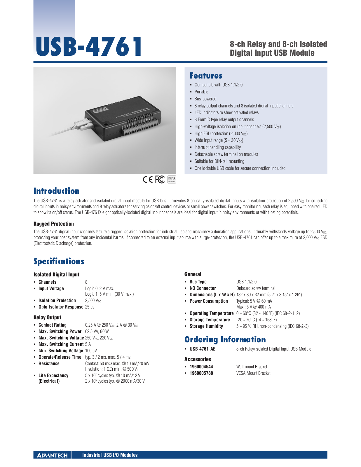 Impulse USB-4761 User Manual