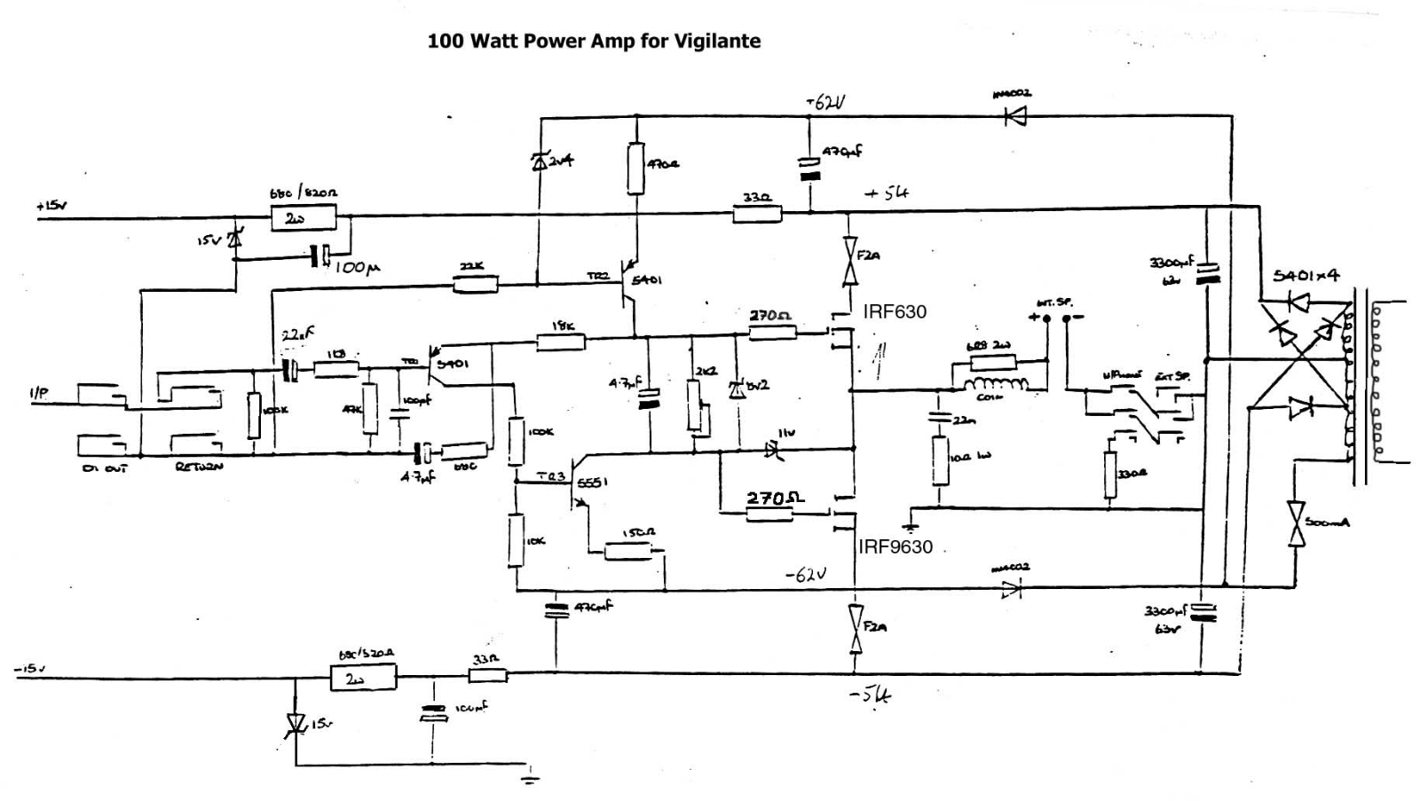 Vox vigilpa schematic