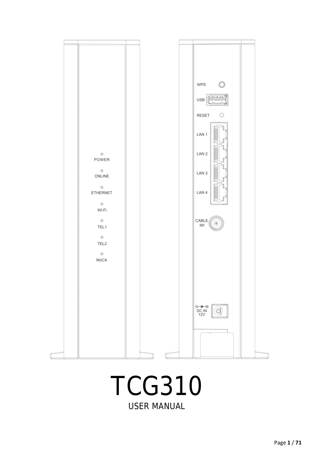 Askey Computer TCG310 Users Manual