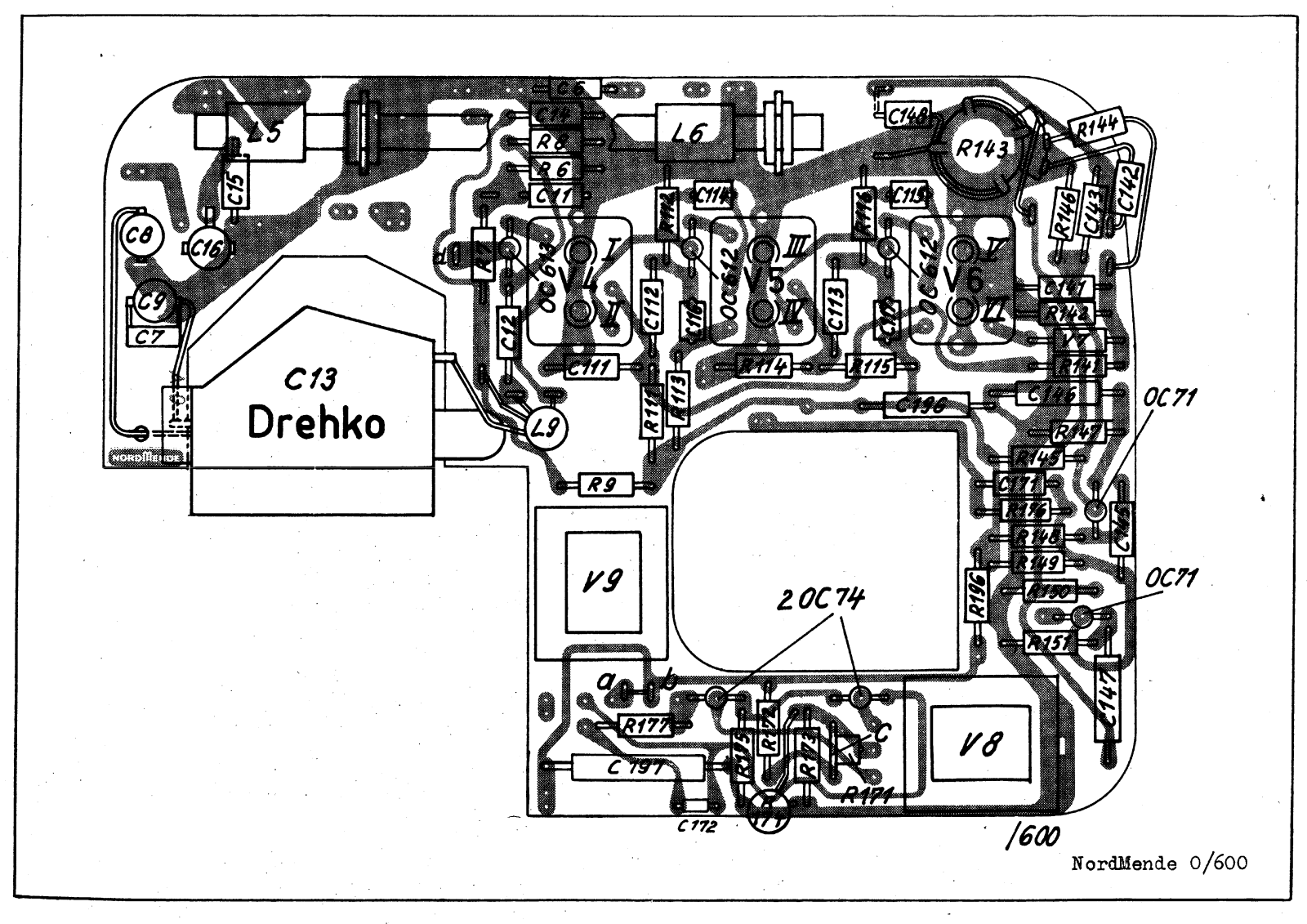 Nordmende 0-600-PCB Schematic