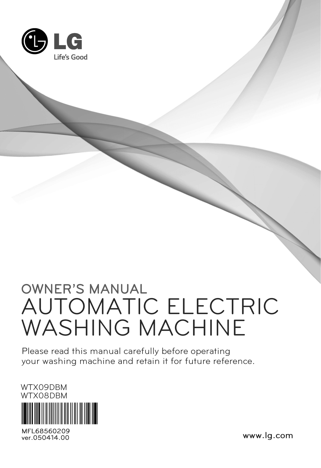 LG WTX09DBM Owner’s Manual