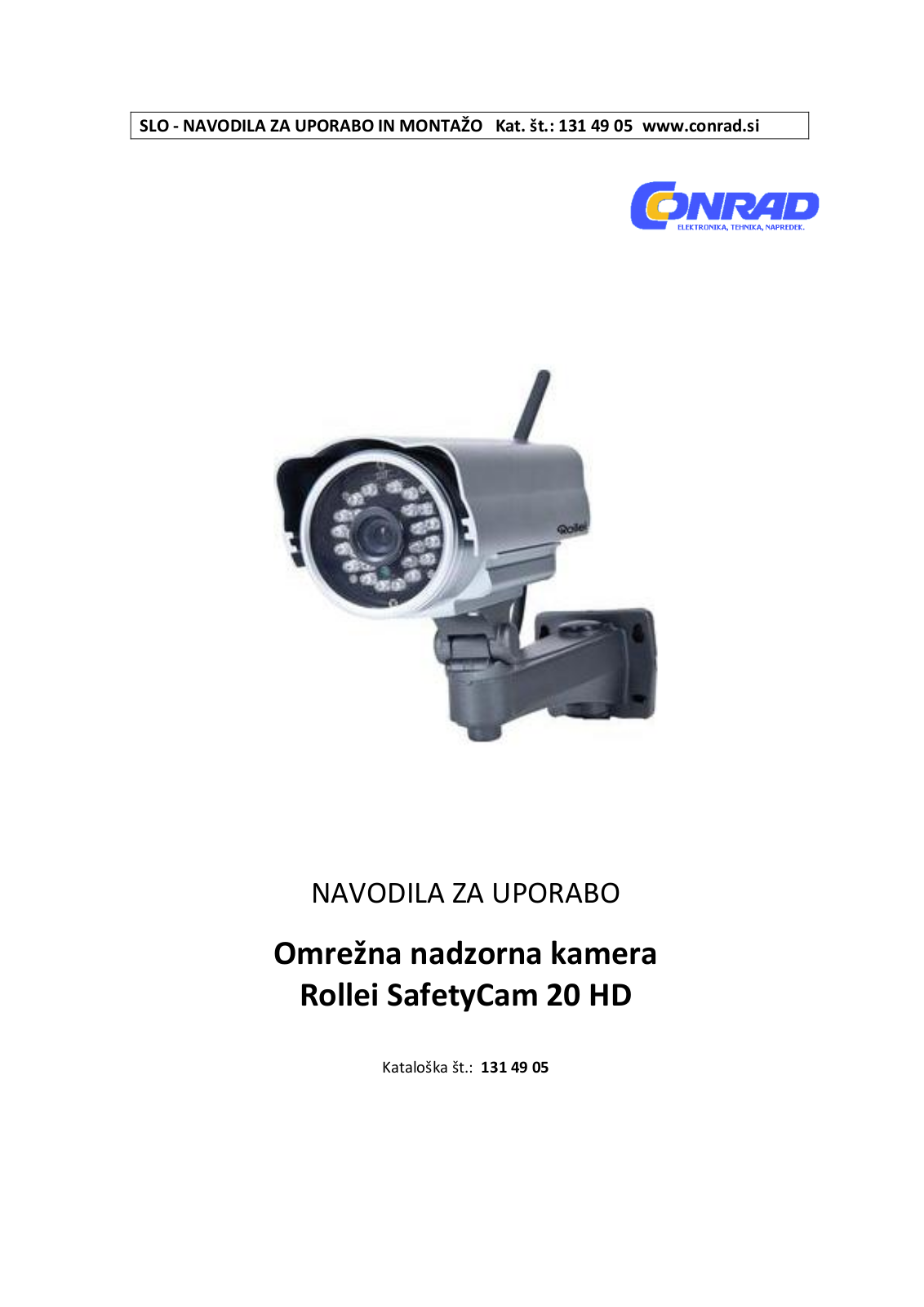 Rollei SafetyCam 20 HD User guide