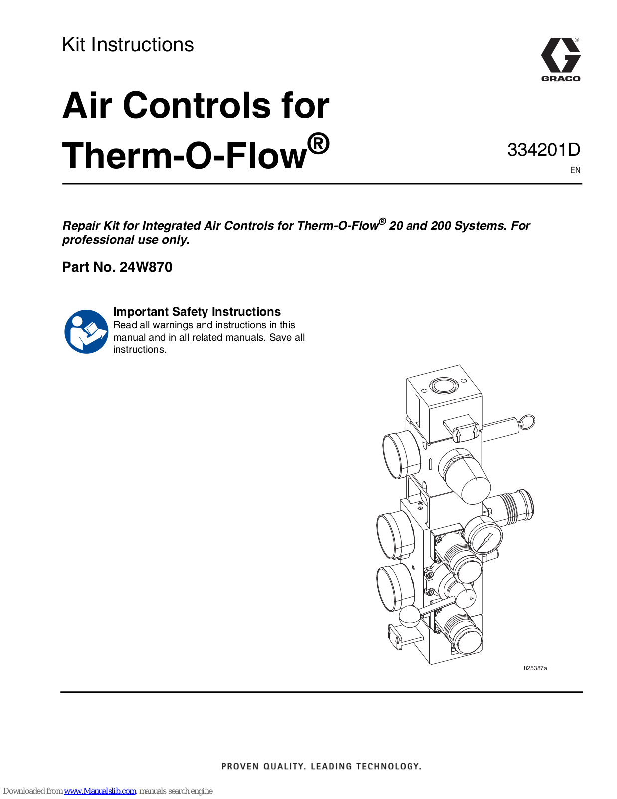 Graco 24W870 Kit Instructions - ManualMachine.com