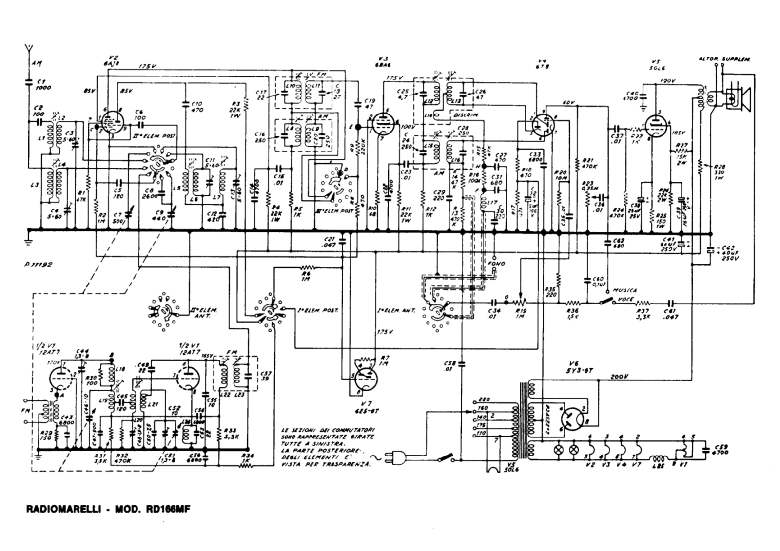 Radiomarelli rd166mf schematic - ManualMachine.com