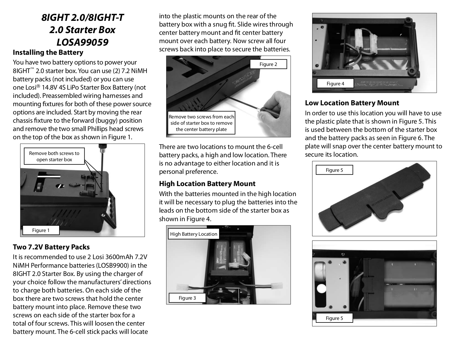 Losi LOSA99059 User Manual