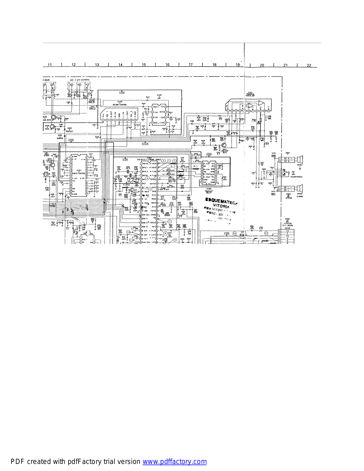 SONY KV1450B, KV2170B, KV212S, KV2173S Diagram