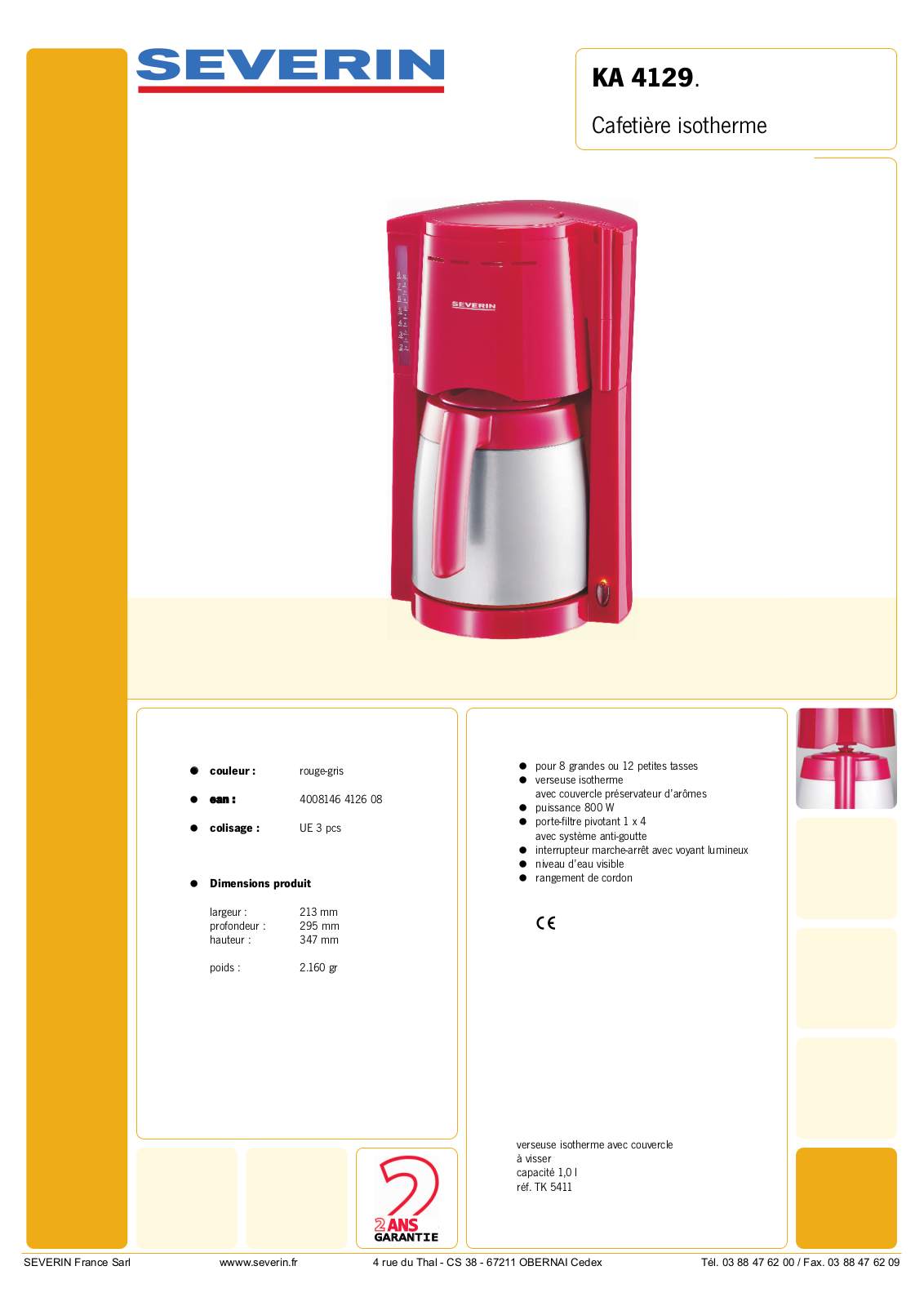 Severin KA 4129 User Manual