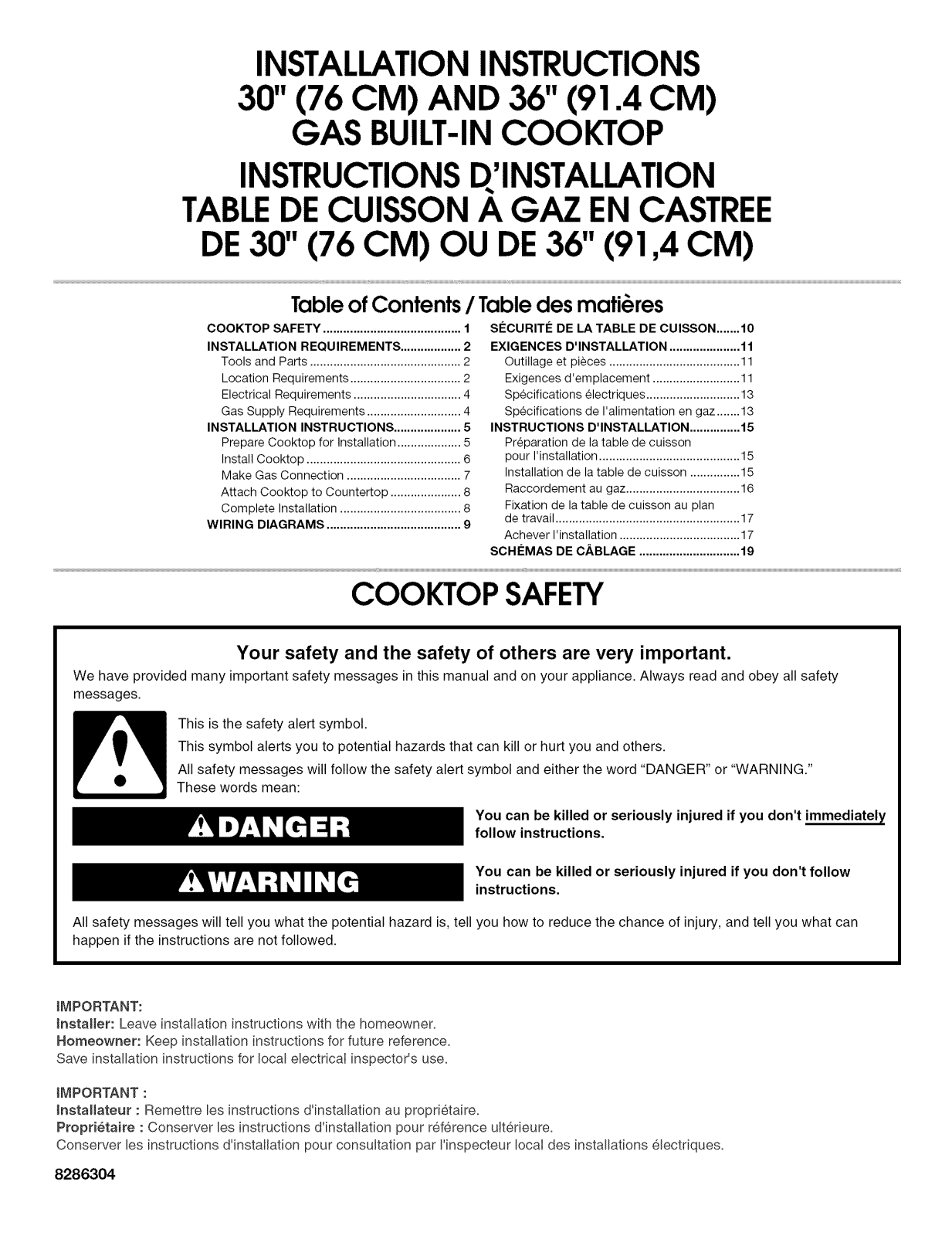 Whirlpool SCS3017RB00, SCS3617RS01, SCS3617RS00, SCS3617RQ01, SCS3617RQ00 Installation Guide - ManualMachine.com
