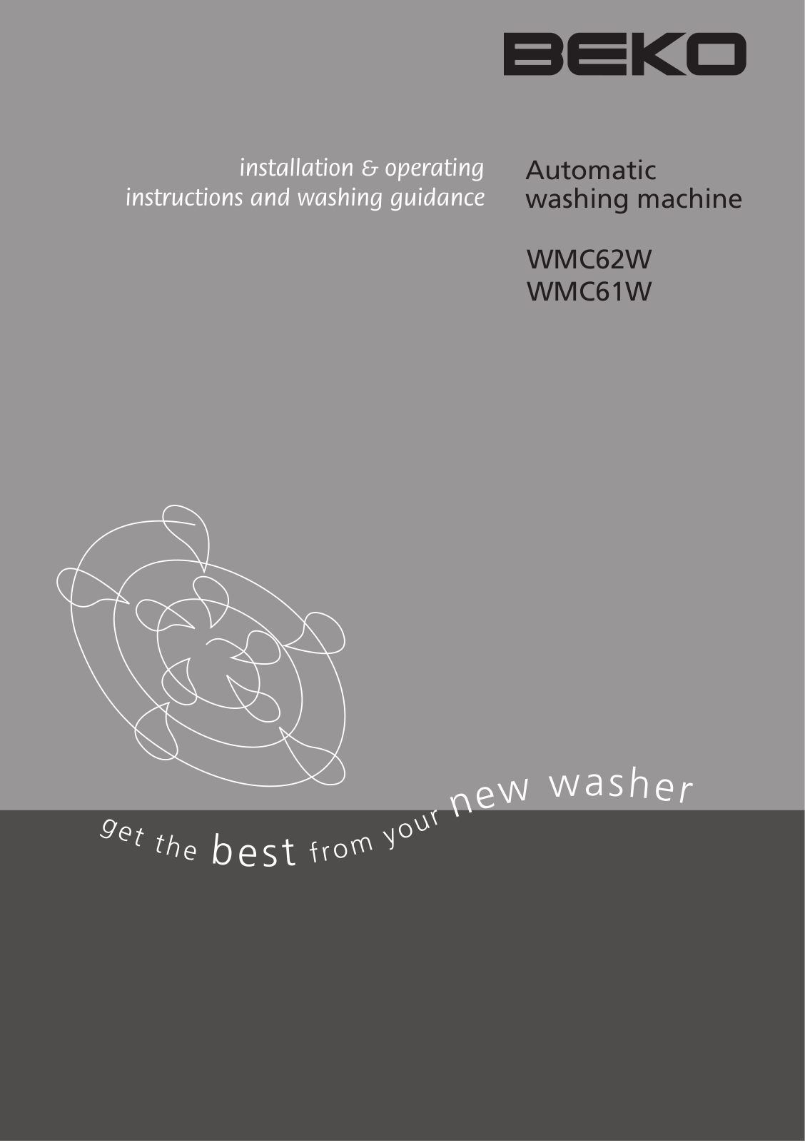 Beko WMC61W, WMC62W User Manual