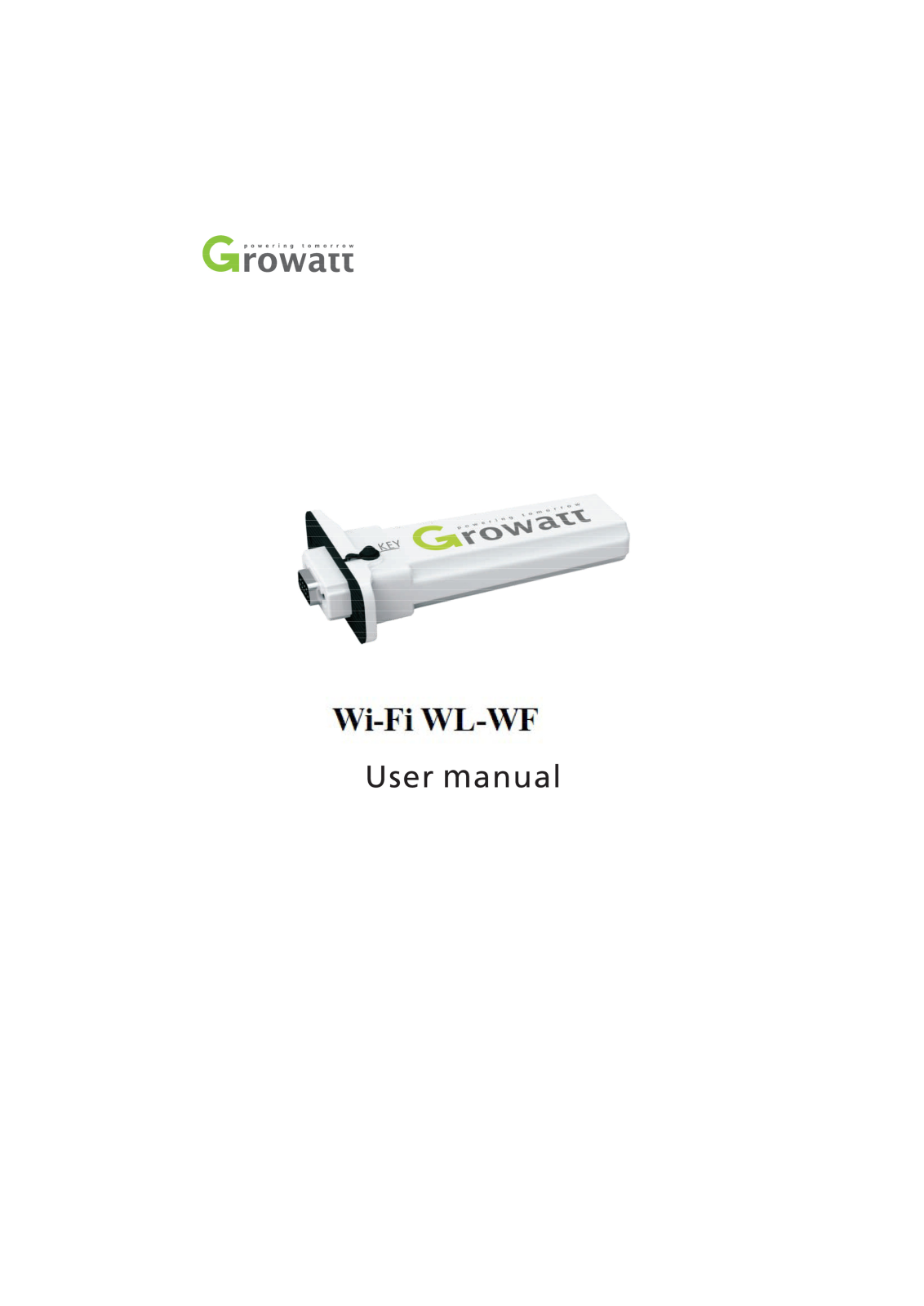 GROWATT NEW ENERGY TECHNOLOGY WIFIWL User Manual