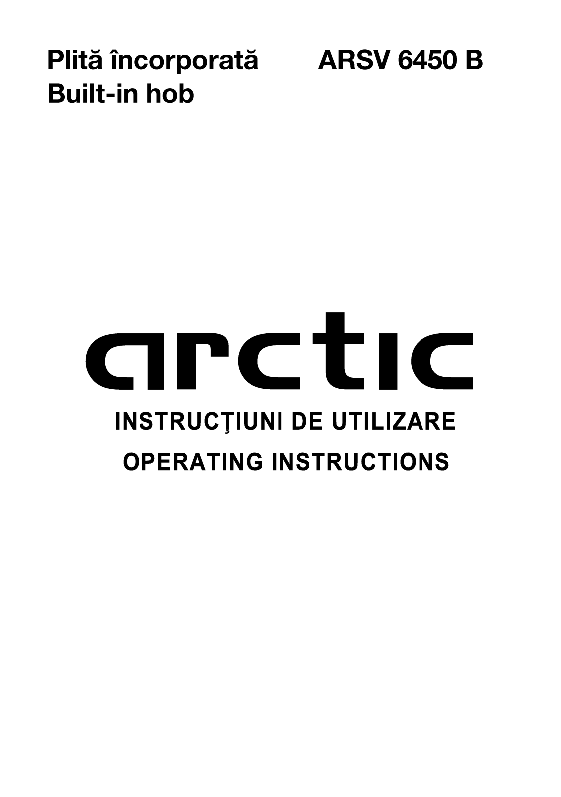 Arctic ARSV 6450B User guide - ManualMachine.com