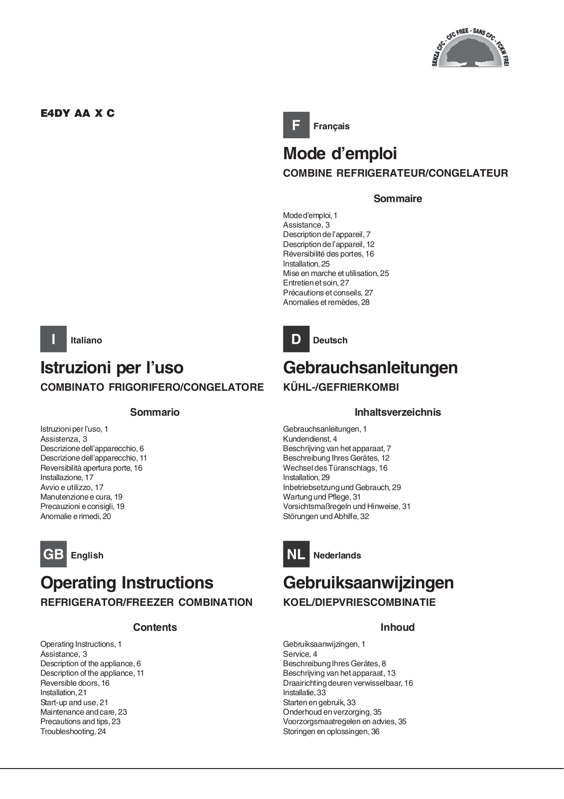 Hotpoint E4DY AA X C User Manual