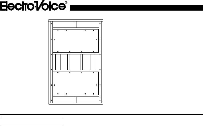 Electro-Voice XI-2181, 2181F User Manual