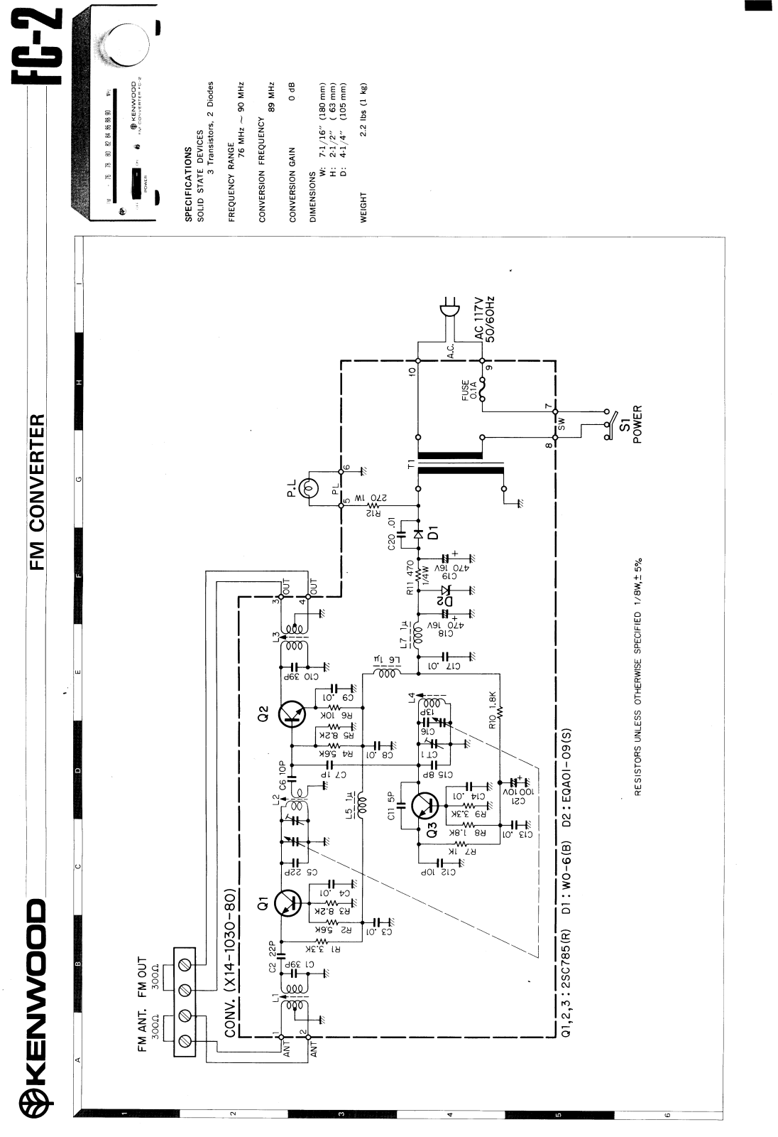 Kenwood FC-2 Schematic