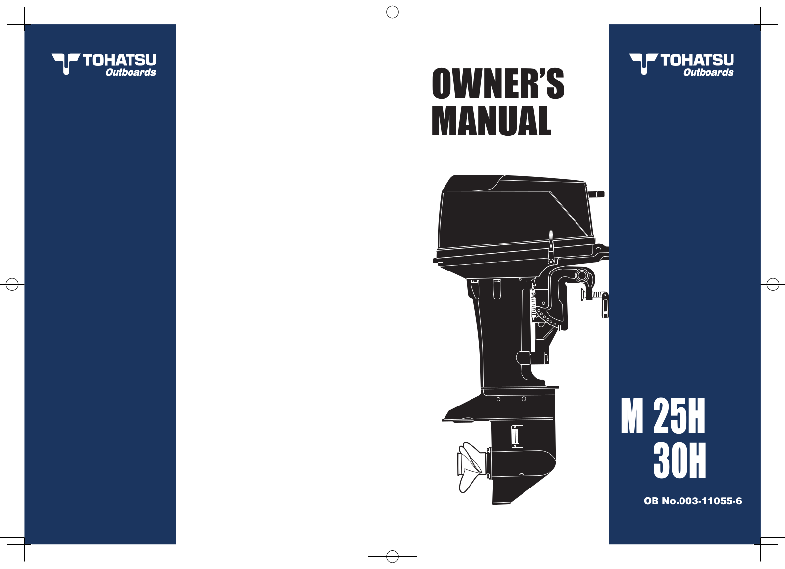 TOHATSU M 25H, M 30H Owner's Manual