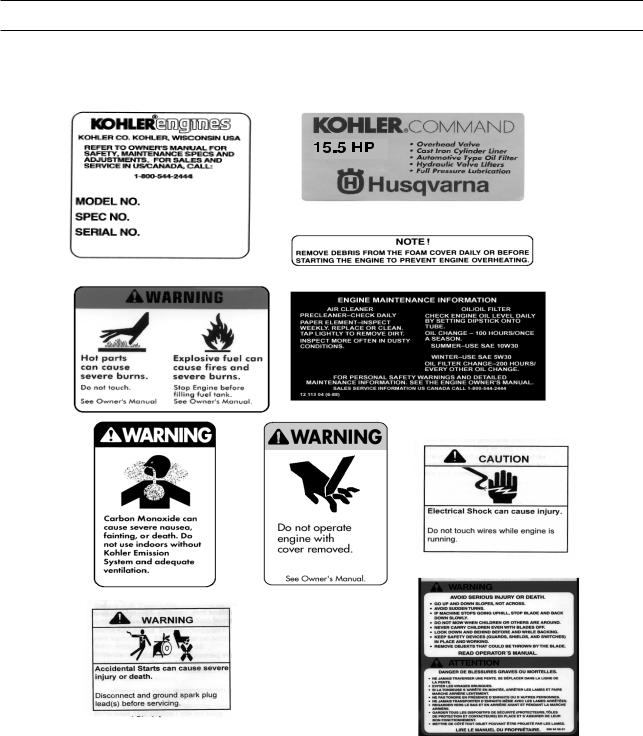 Husqvarna Rider 155 User Manual
