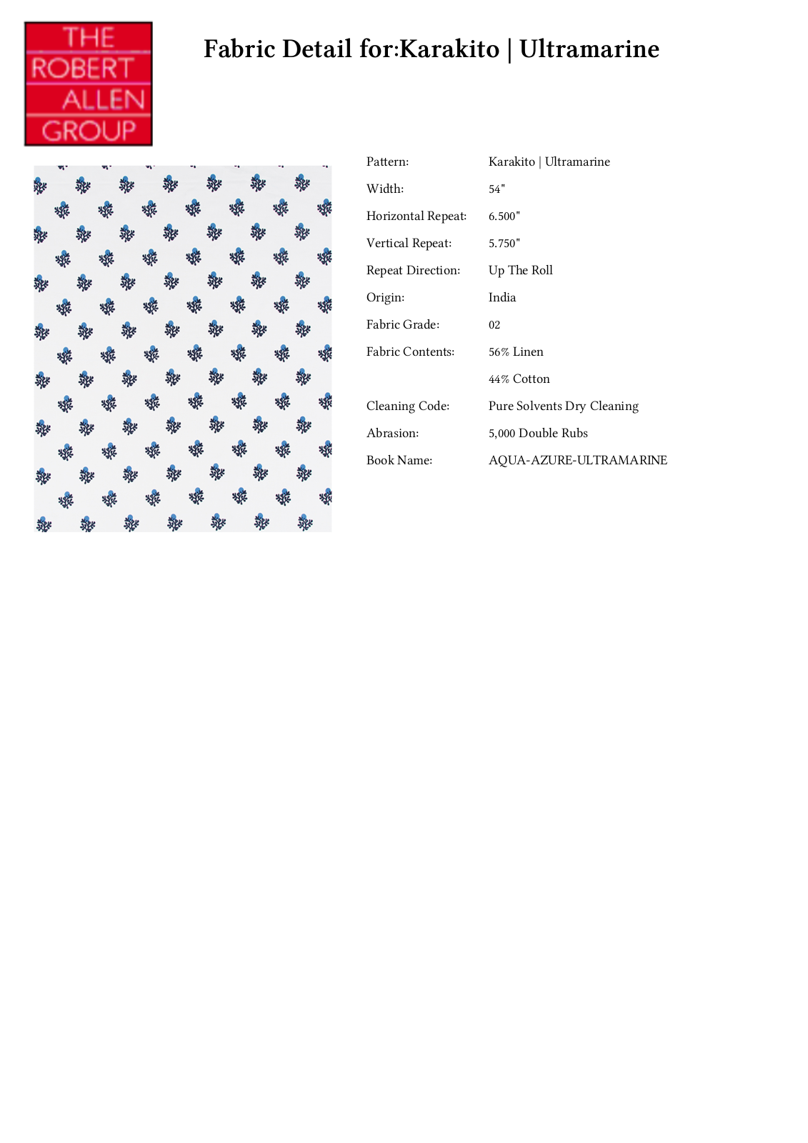 Robert Allen RALF1518 Specifications - ManualMachine.com