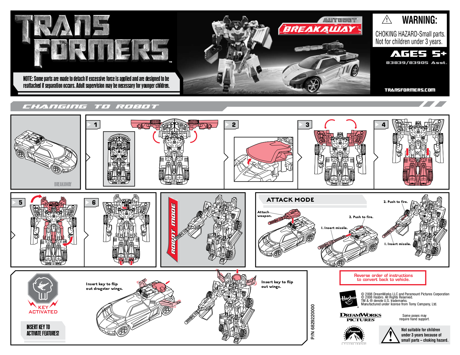 Hasbro 83839, 83905 User Manual - ManualMachine.com