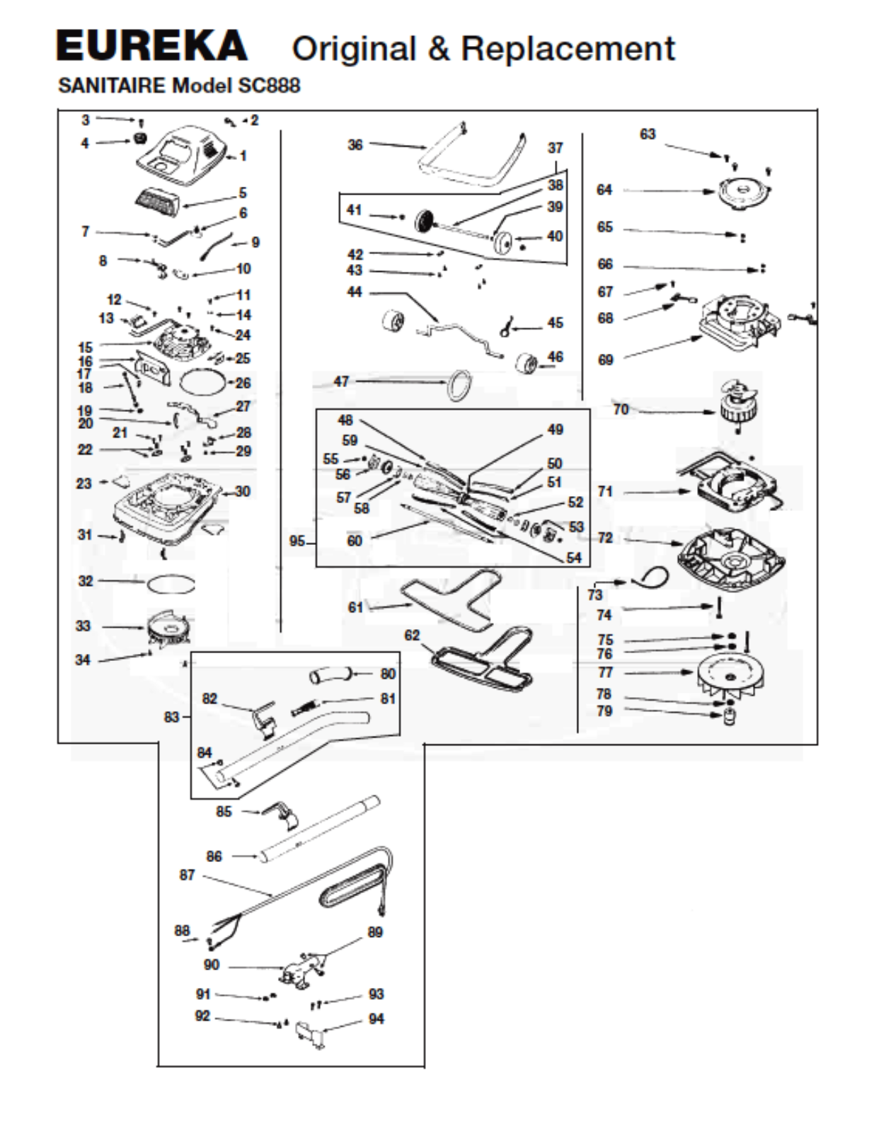 Sanitaire Sc888 Owner's Manual