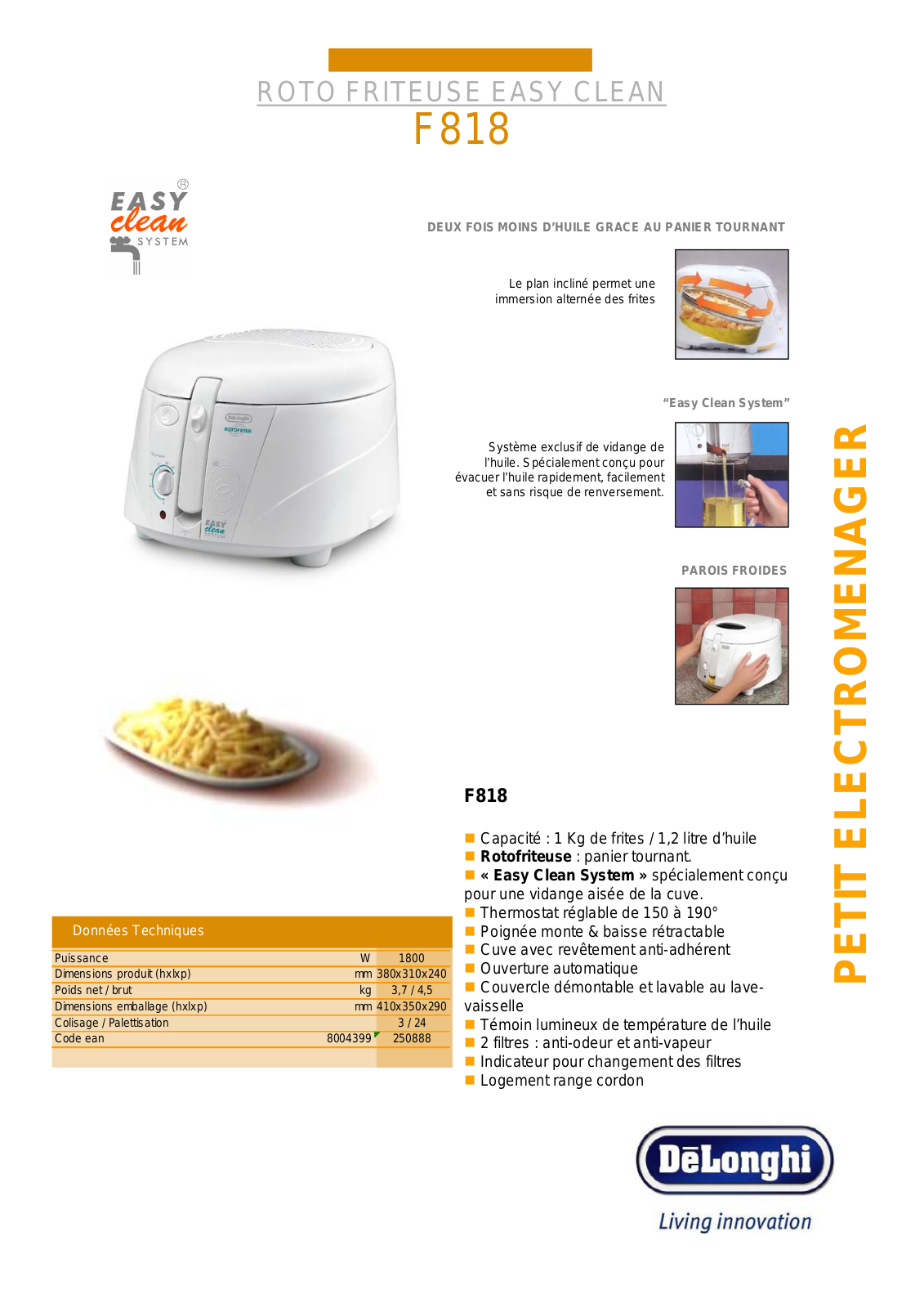 Delonghi F818 BROCHURE