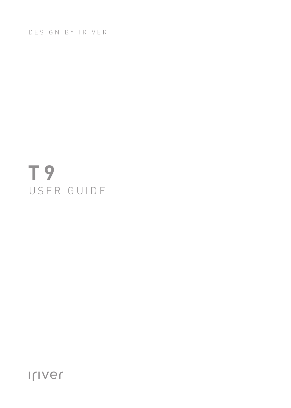 Iriver T9 User Manual