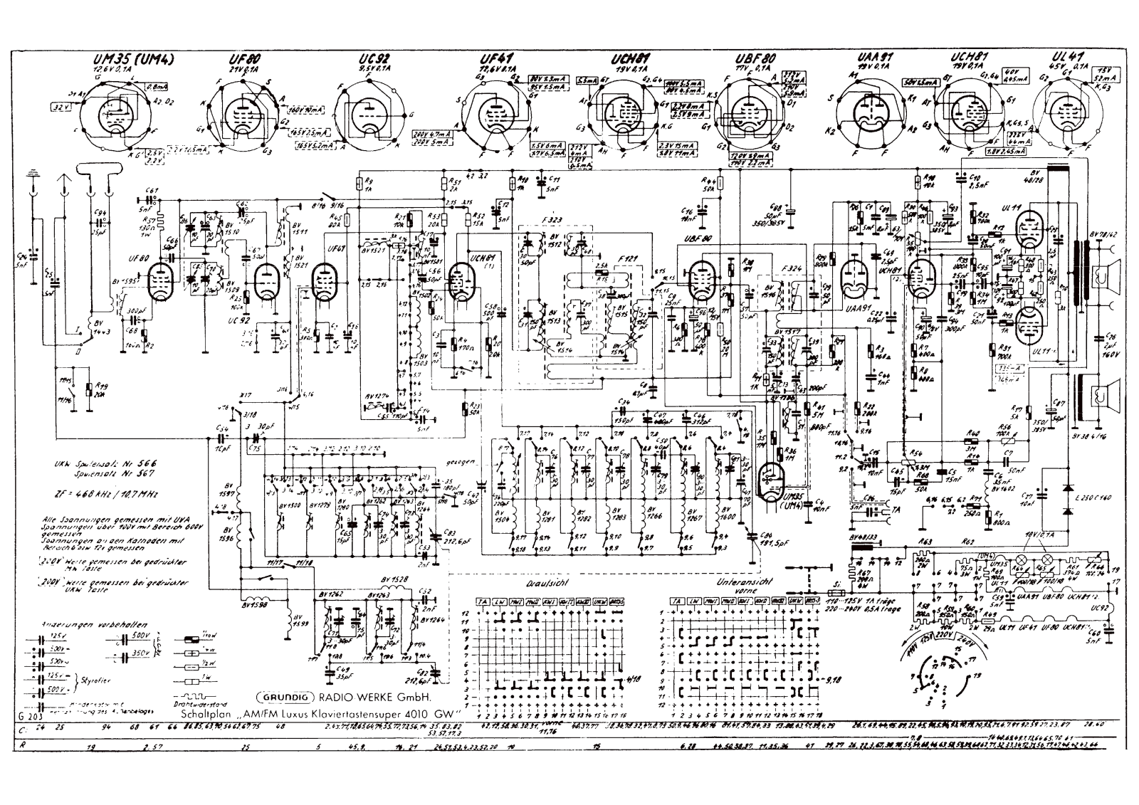 Grundig 4010gw schematic