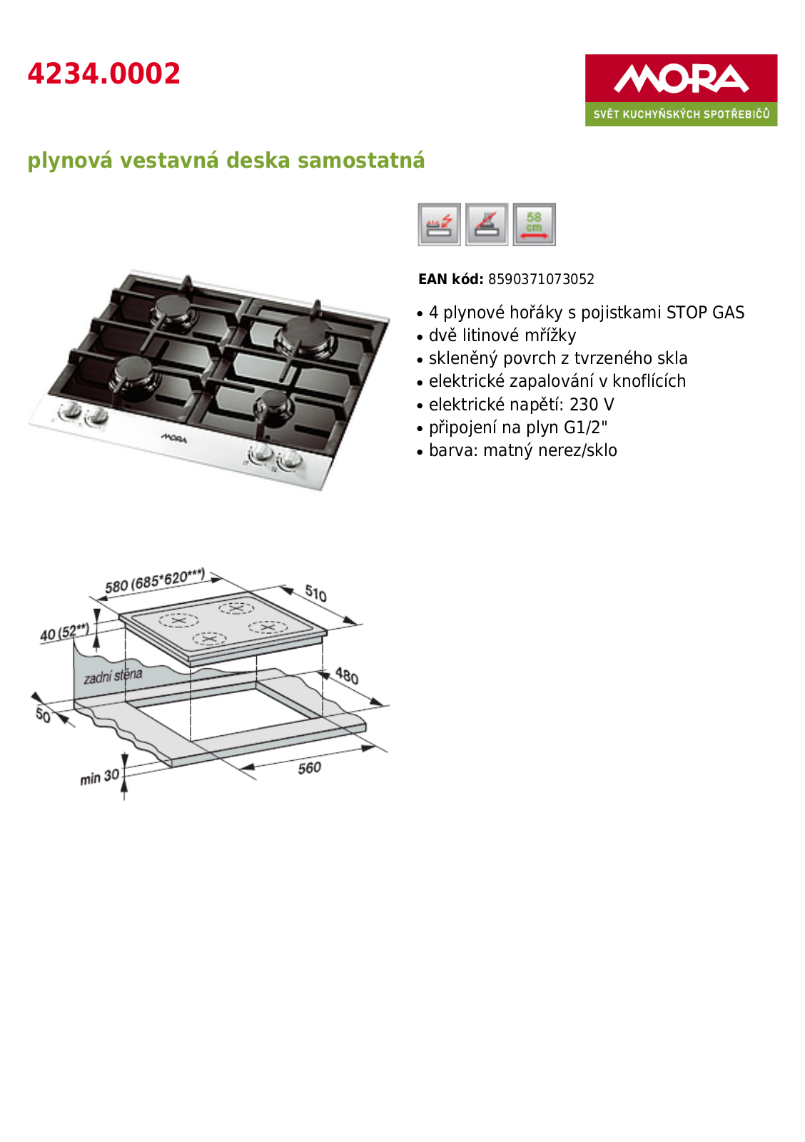 Mora 4234.0002 User Manual