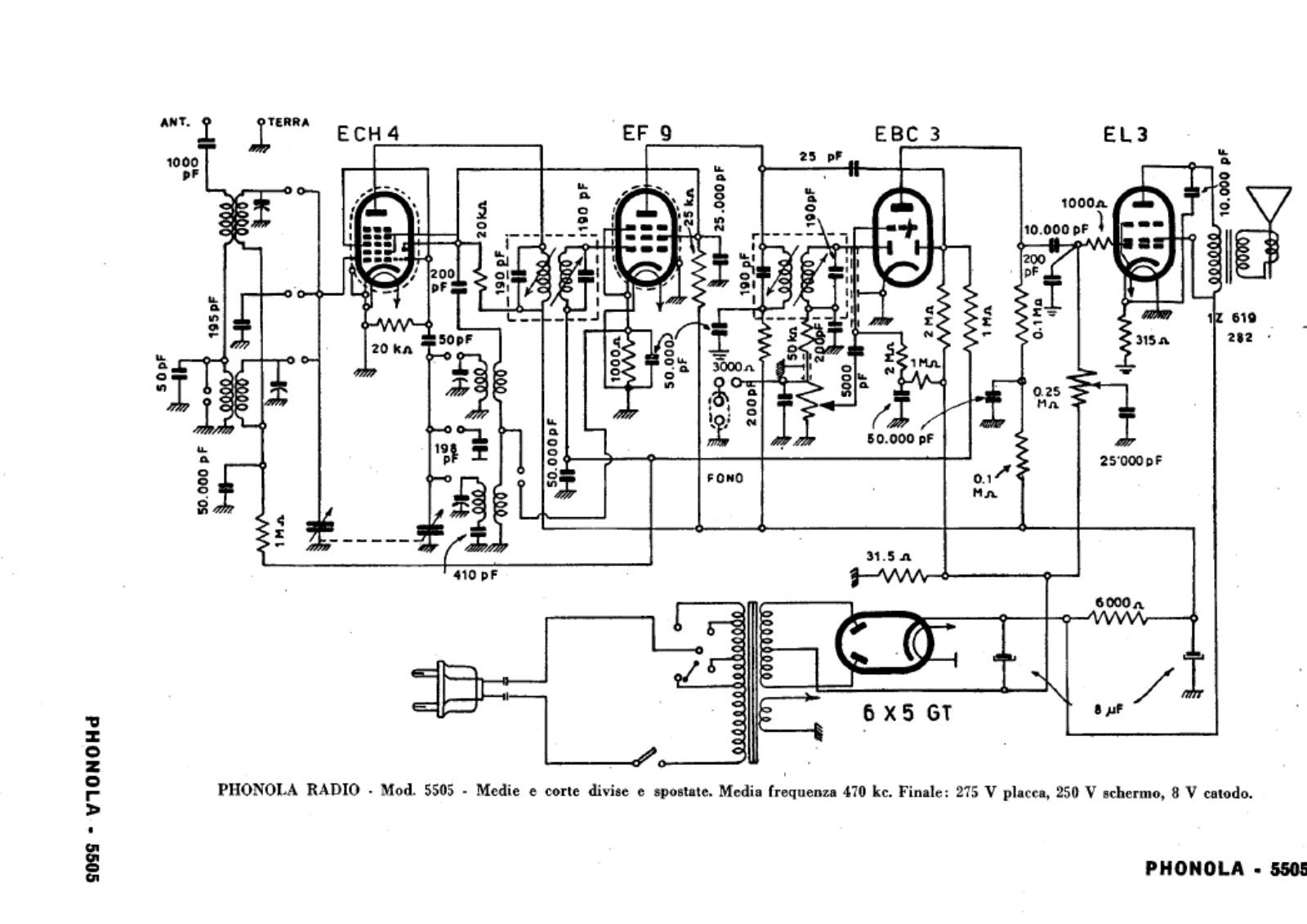 Phonola 5505 schematic - ManualMachine.com