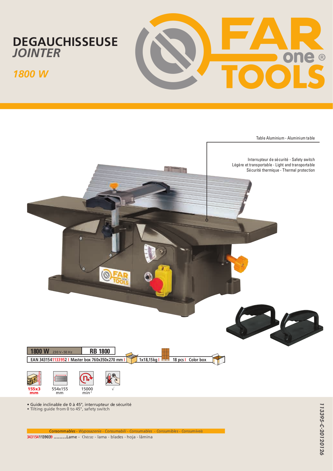 FARTOOLS RB1800 User Manual