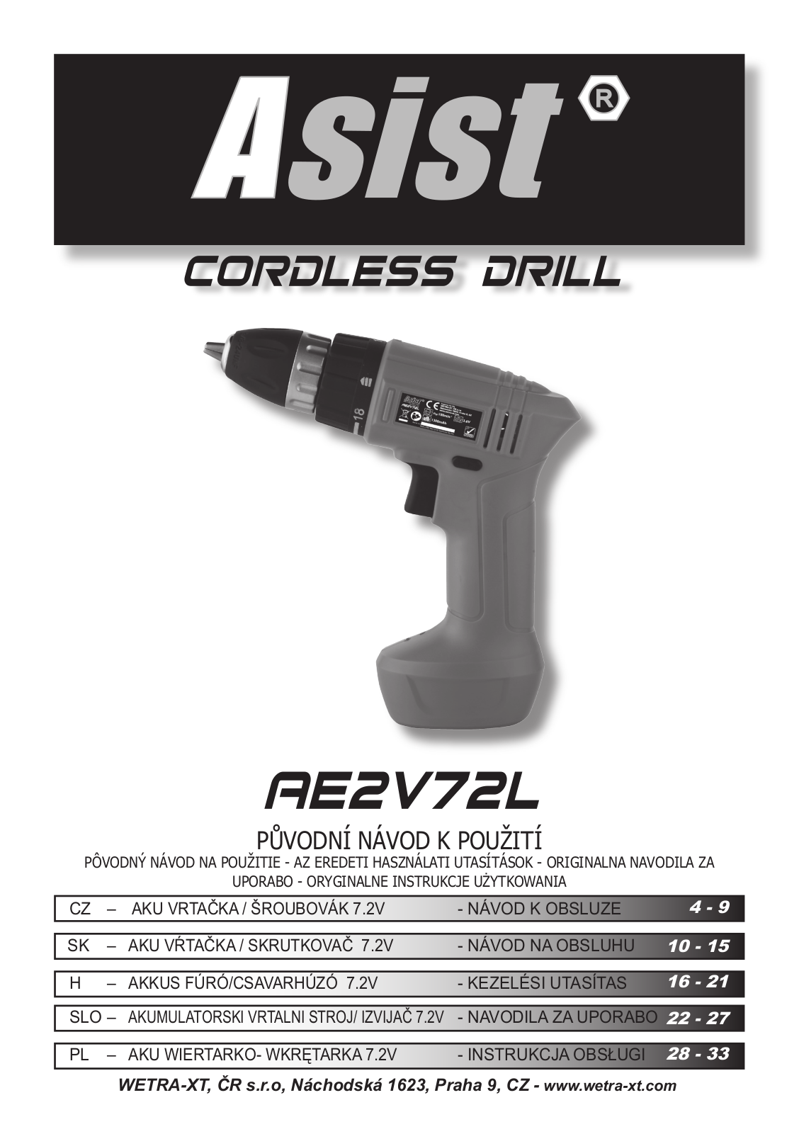 Asist AE2V72L User Manual