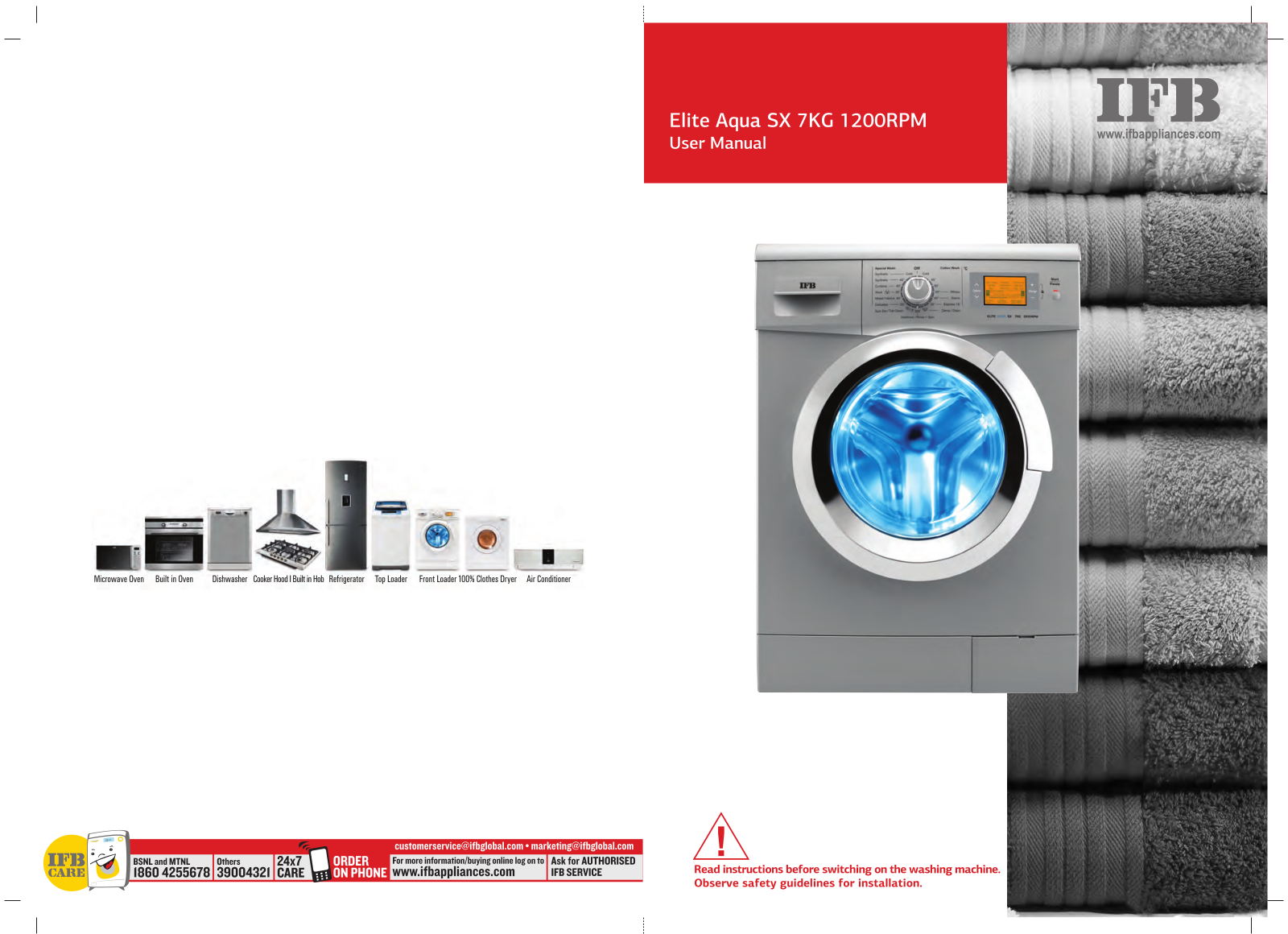 IFB Elite Aqua SX User Manual