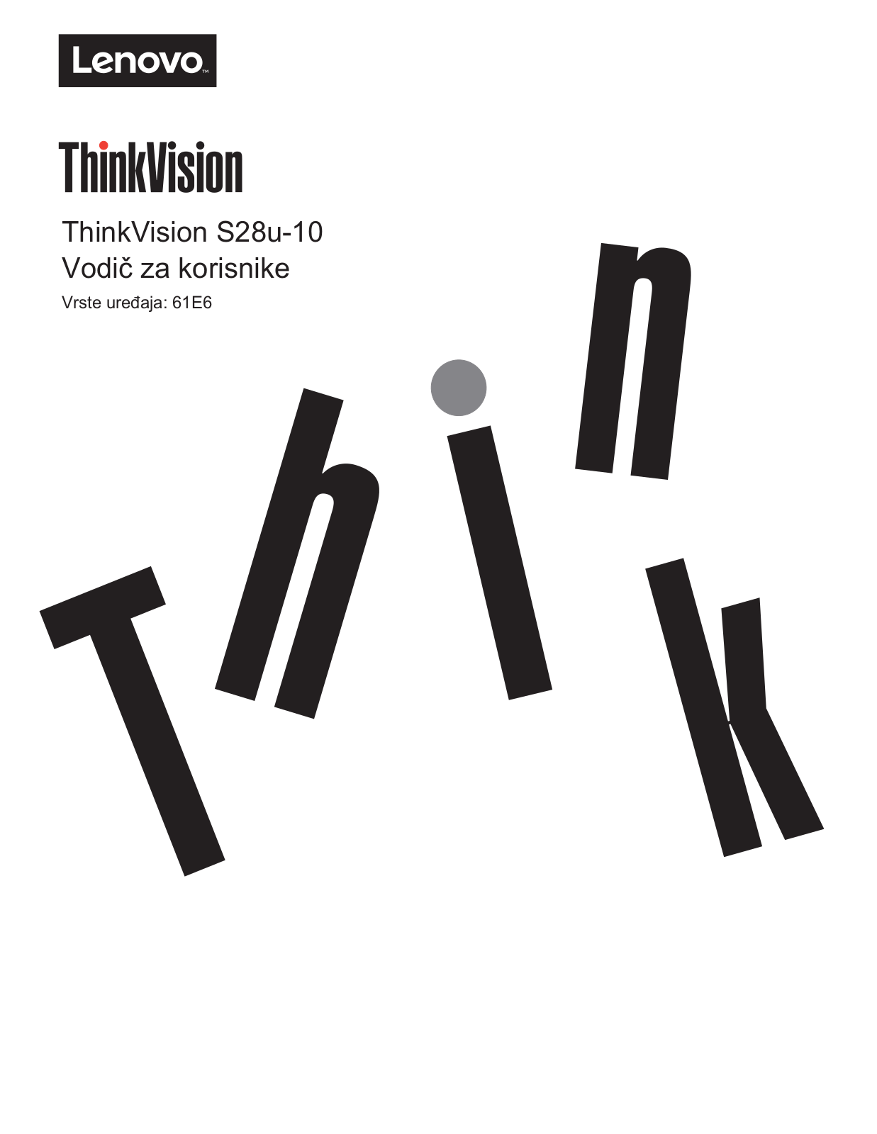 Lenovo ThinkVision S28u-10 User guide