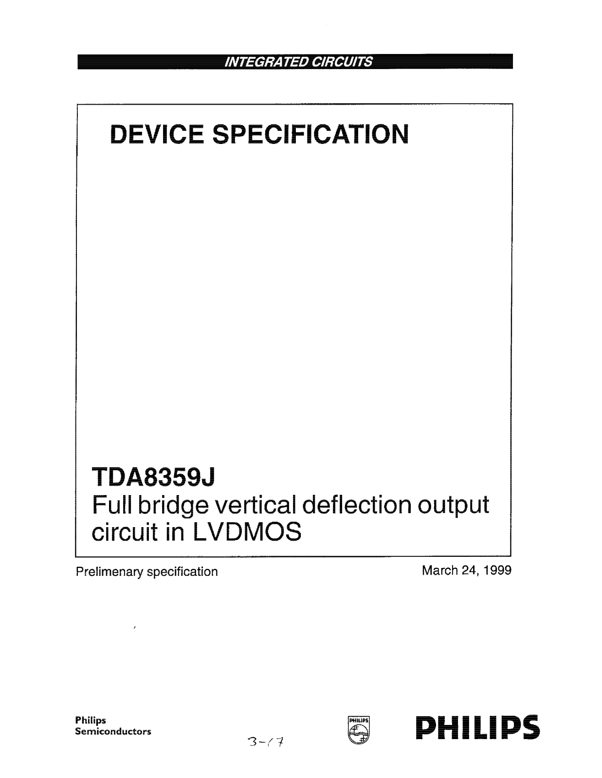 Philips TDA8359 Service Manual