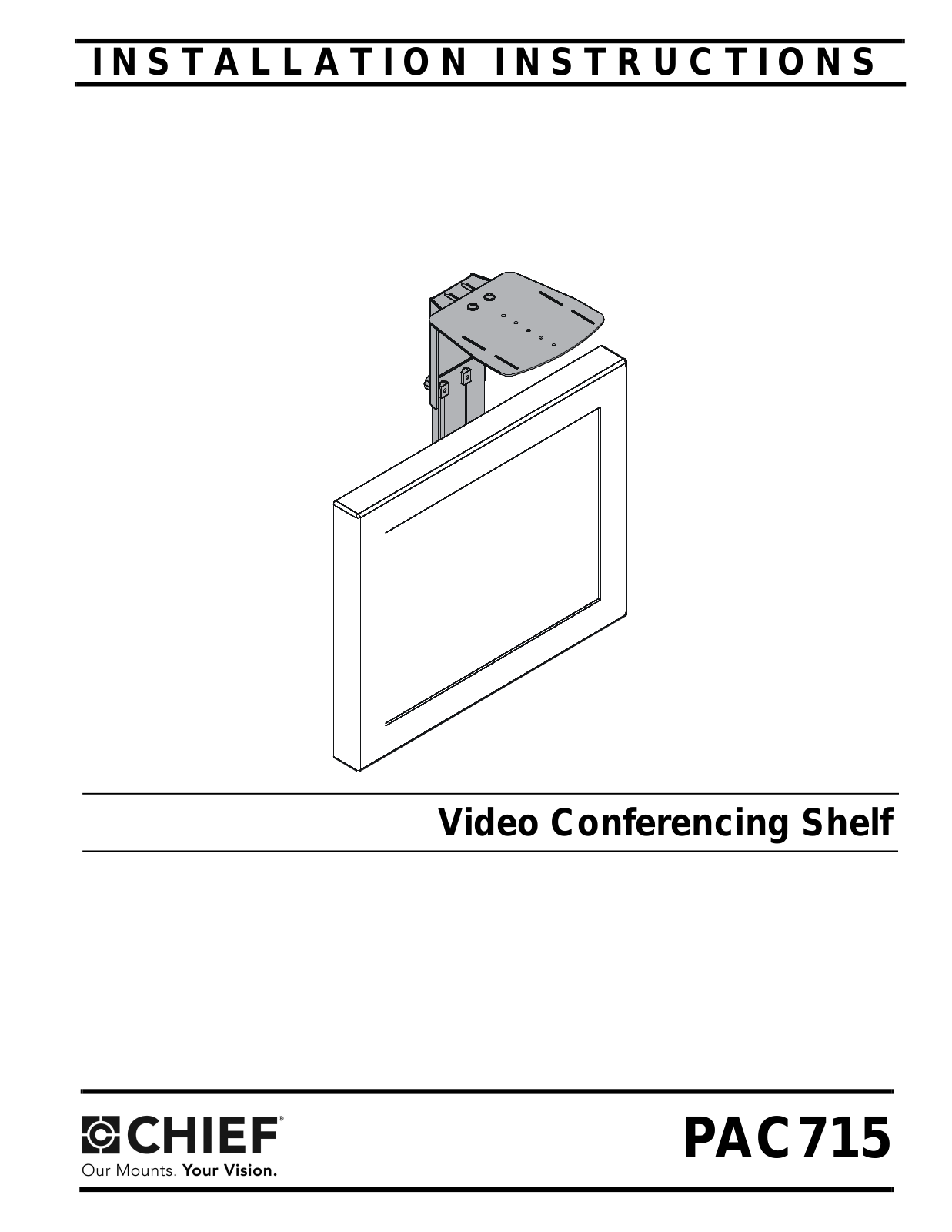 CHIEF PAC715 User Manual