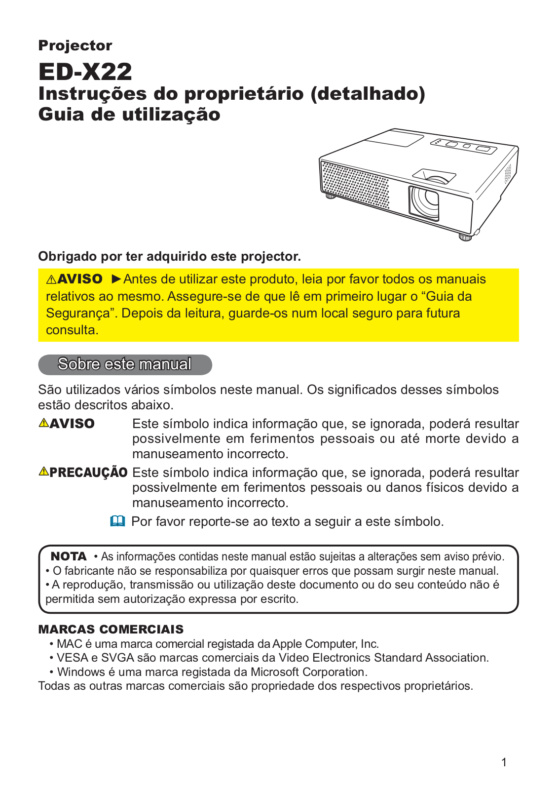 Hitachi ED-X22EF User Manual