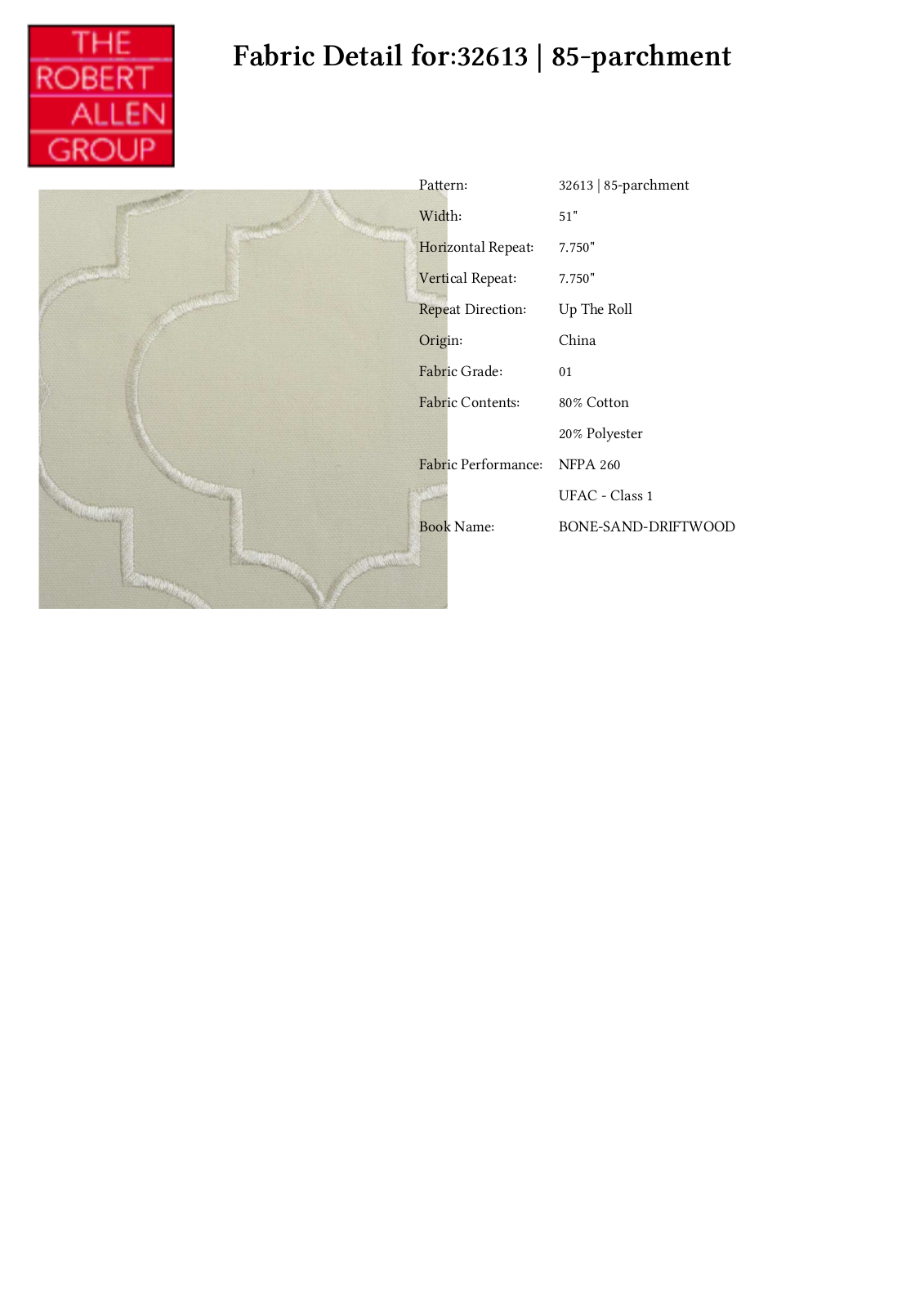 Duralee CRAL5465 Specifications - ManualMachine.com