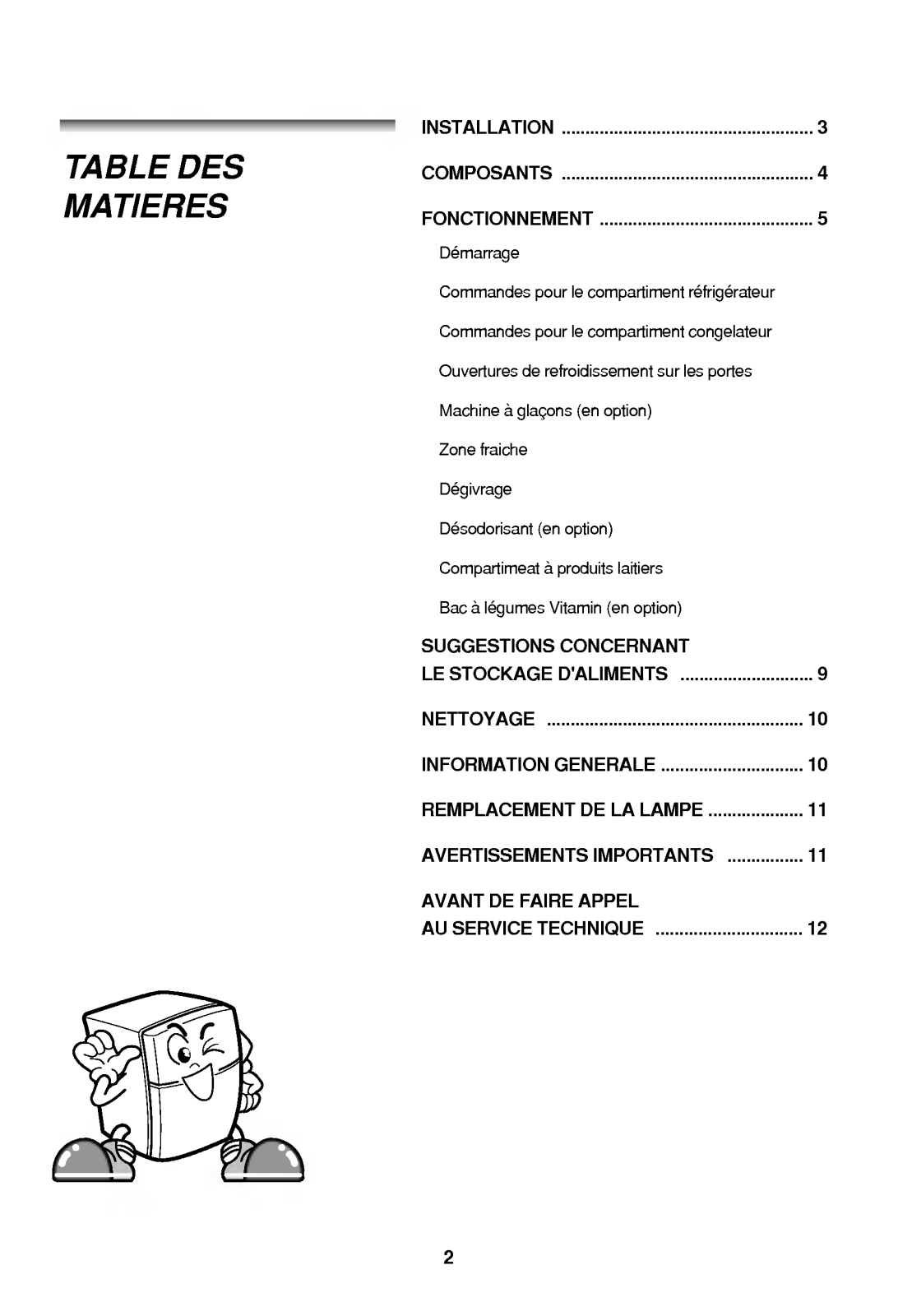 LG GR-S472QVC User manual