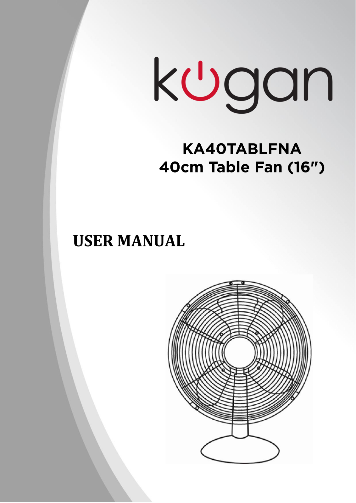 Kogan KA40TABLFNA User Manual